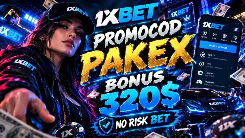 How to claim the 1xBet bonus in Pakistan with promo code PAKEX on your first deposit